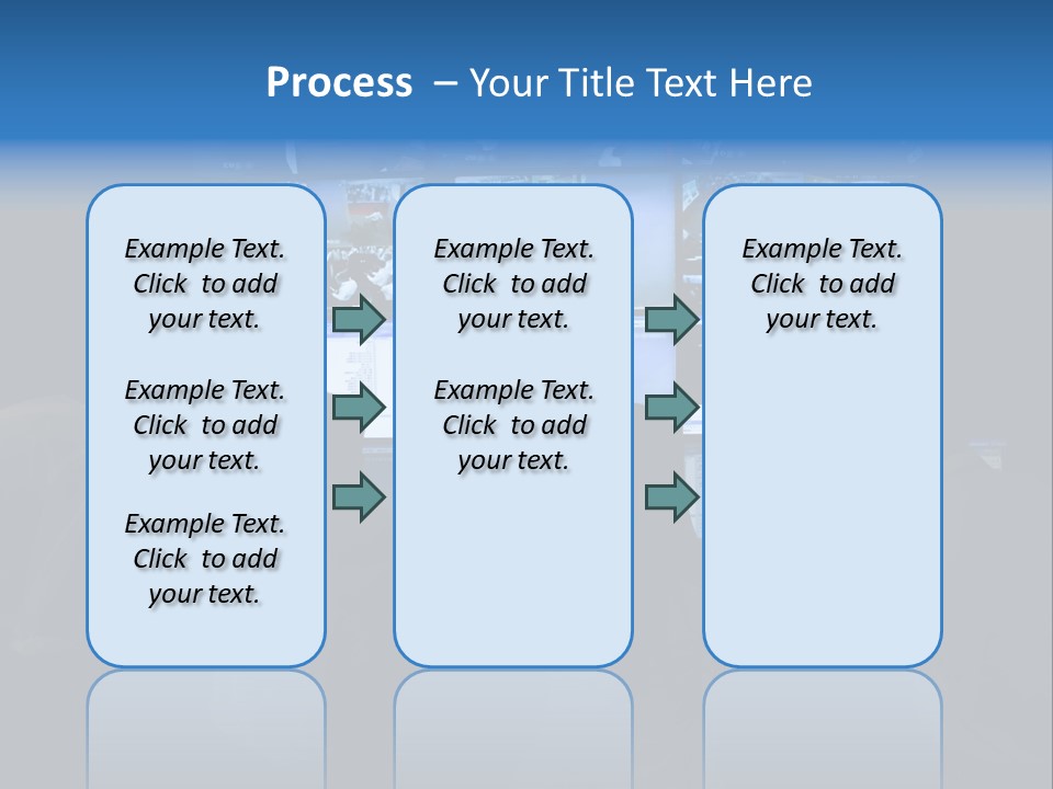 A Group Of People Sitting In Front Of Computer Screens PowerPoint Template