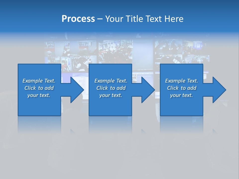 A Group Of People Sitting In Front Of Computer Screens PowerPoint Template