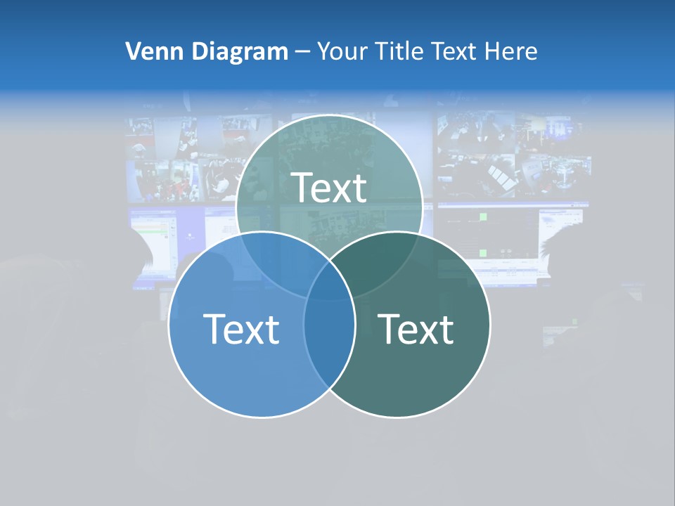 A Group Of People Sitting In Front Of Computer Screens PowerPoint Template