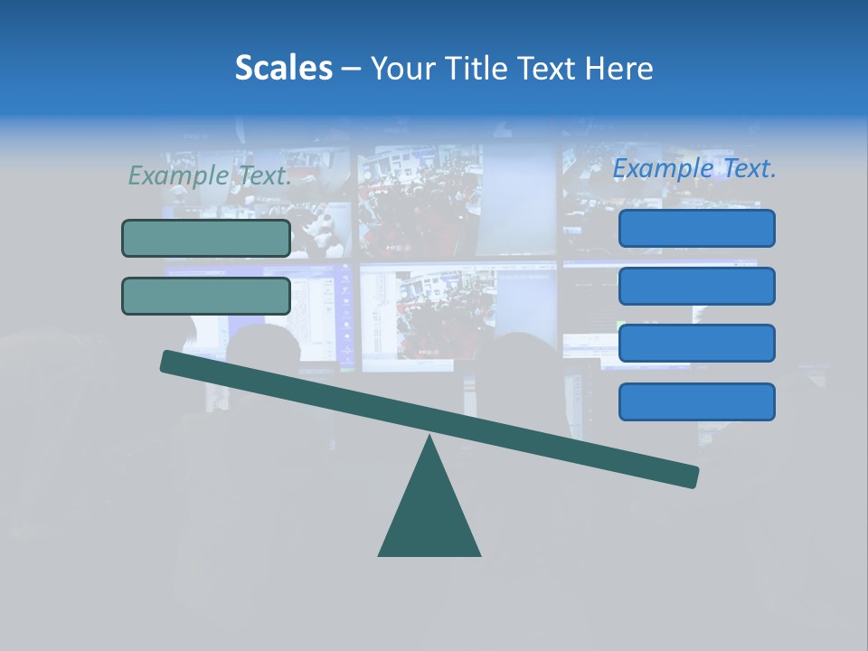 A Group Of People Sitting In Front Of Computer Screens PowerPoint Template
