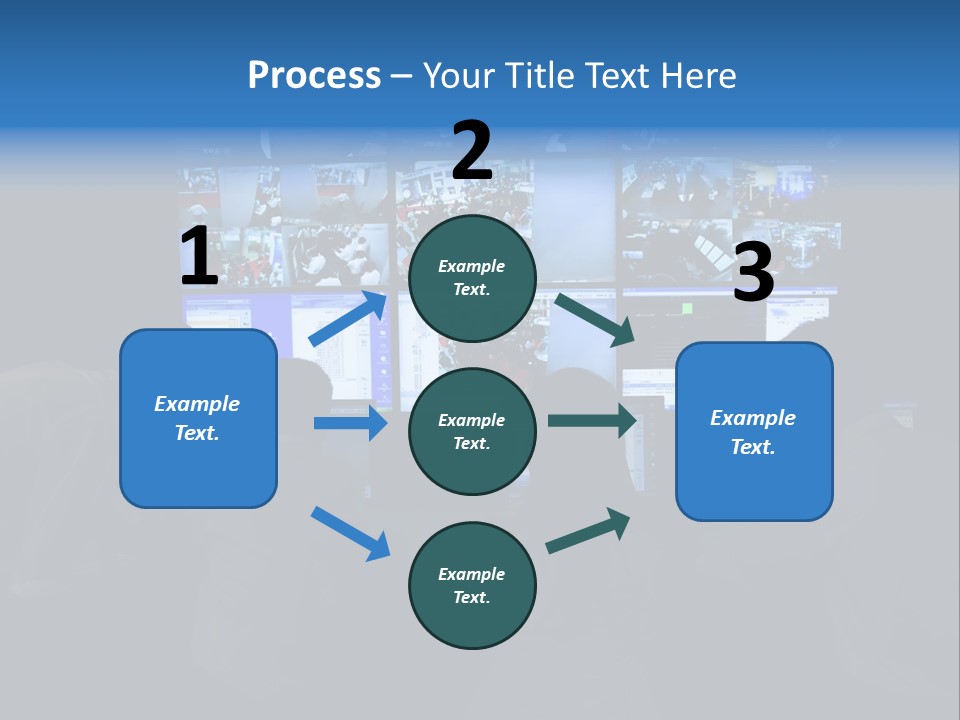 A Group Of People Sitting In Front Of Computer Screens PowerPoint Template