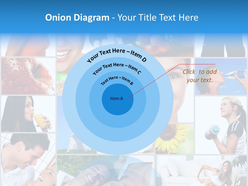 A Collage Of Photos With A Woman And A Man PowerPoint Template