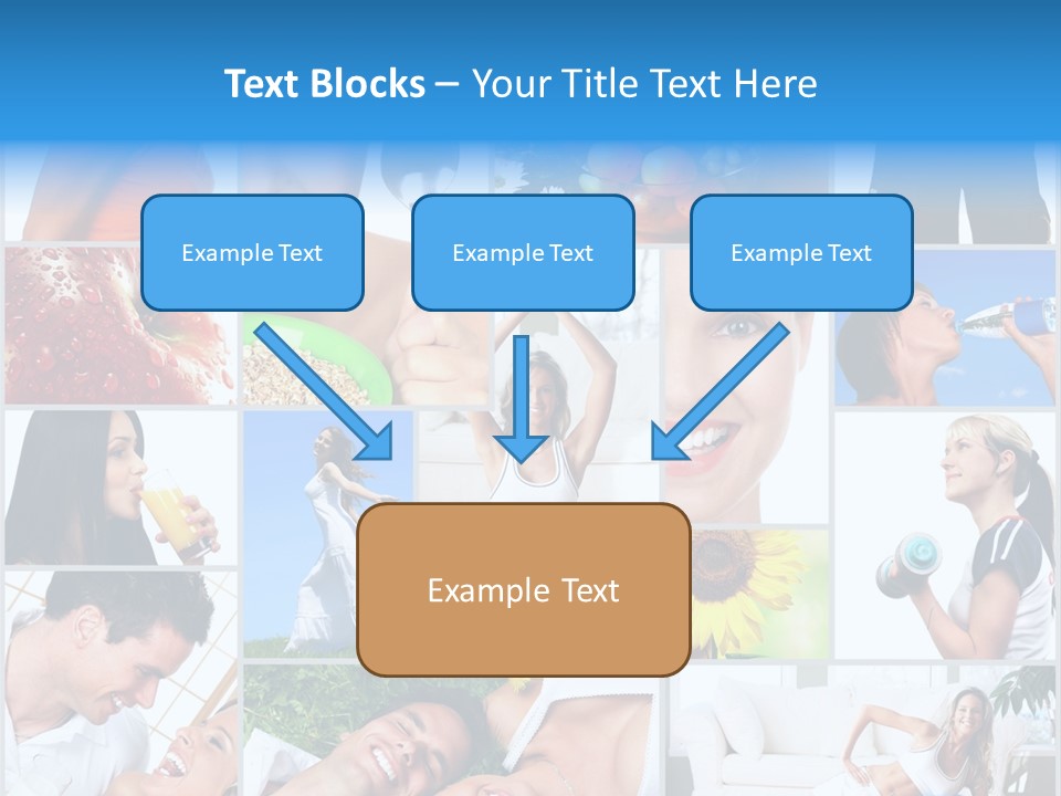 A Collage Of Photos With A Woman And A Man PowerPoint Template