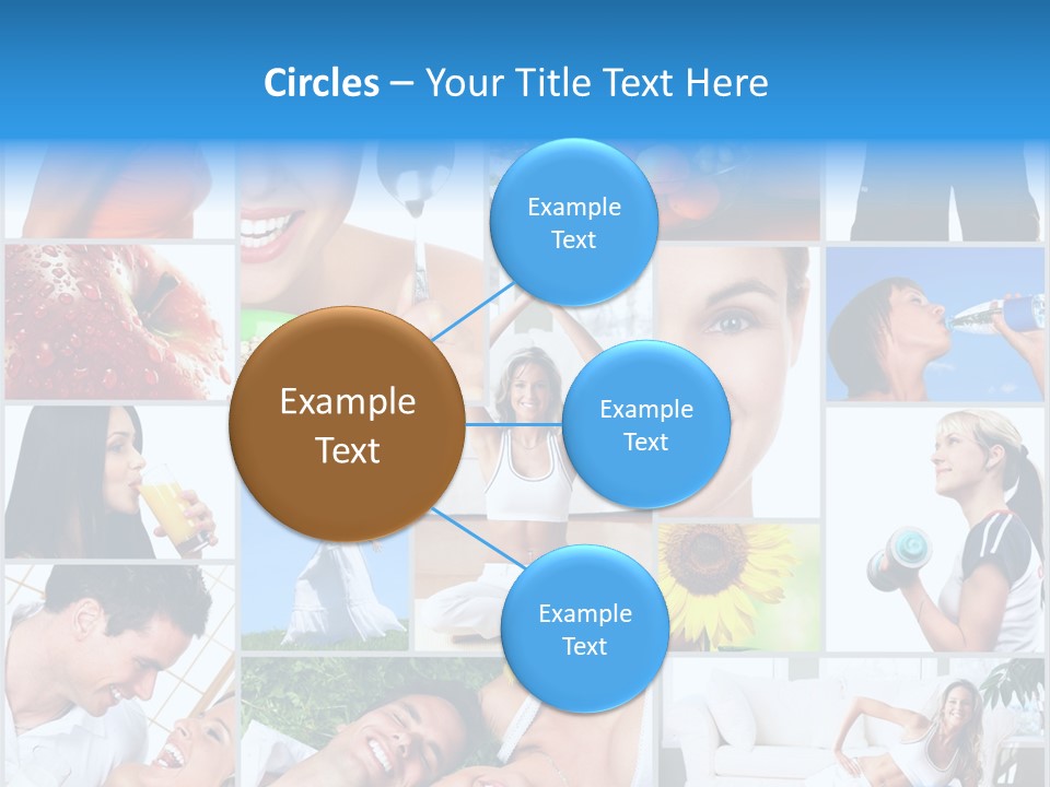 A Collage Of Photos With A Woman And A Man PowerPoint Template