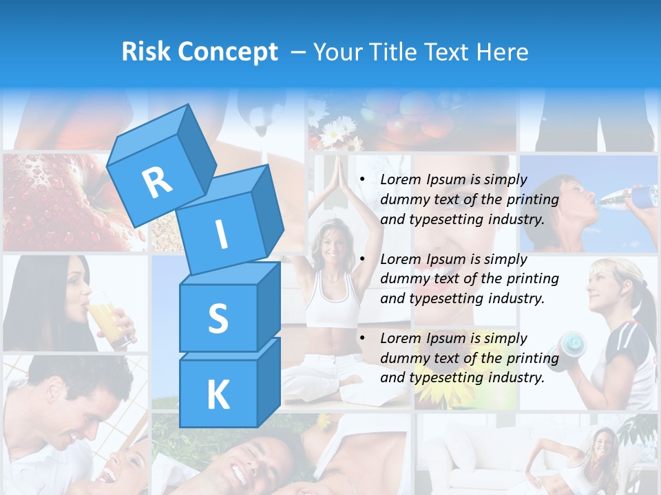 A Collage Of Photos With A Woman And A Man PowerPoint Template