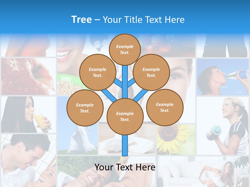 A Collage Of Photos With A Woman And A Man PowerPoint Template