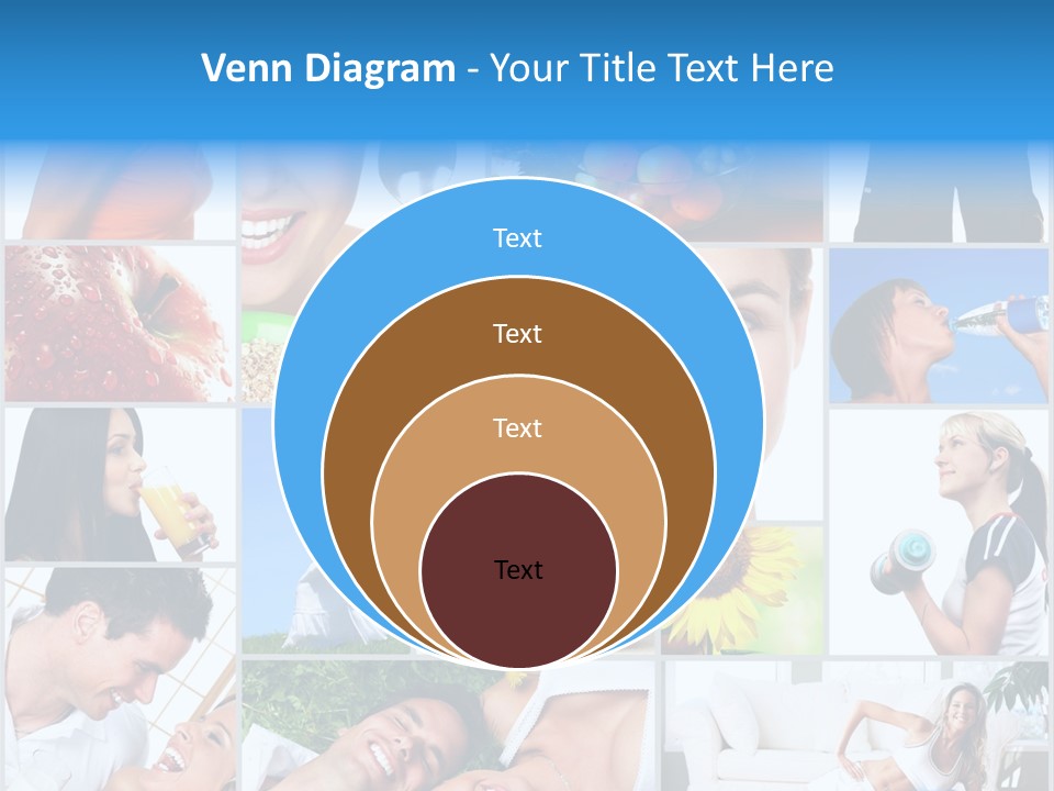A Collage Of Photos With A Woman And A Man PowerPoint Template