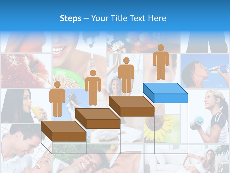 A Collage Of Photos With A Woman And A Man PowerPoint Template