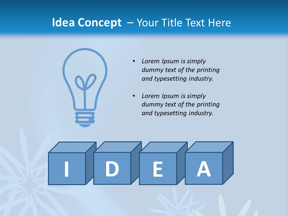 Light Design Illustration PowerPoint Template