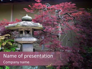Gentle Tokyo Temple PowerPoint Template
