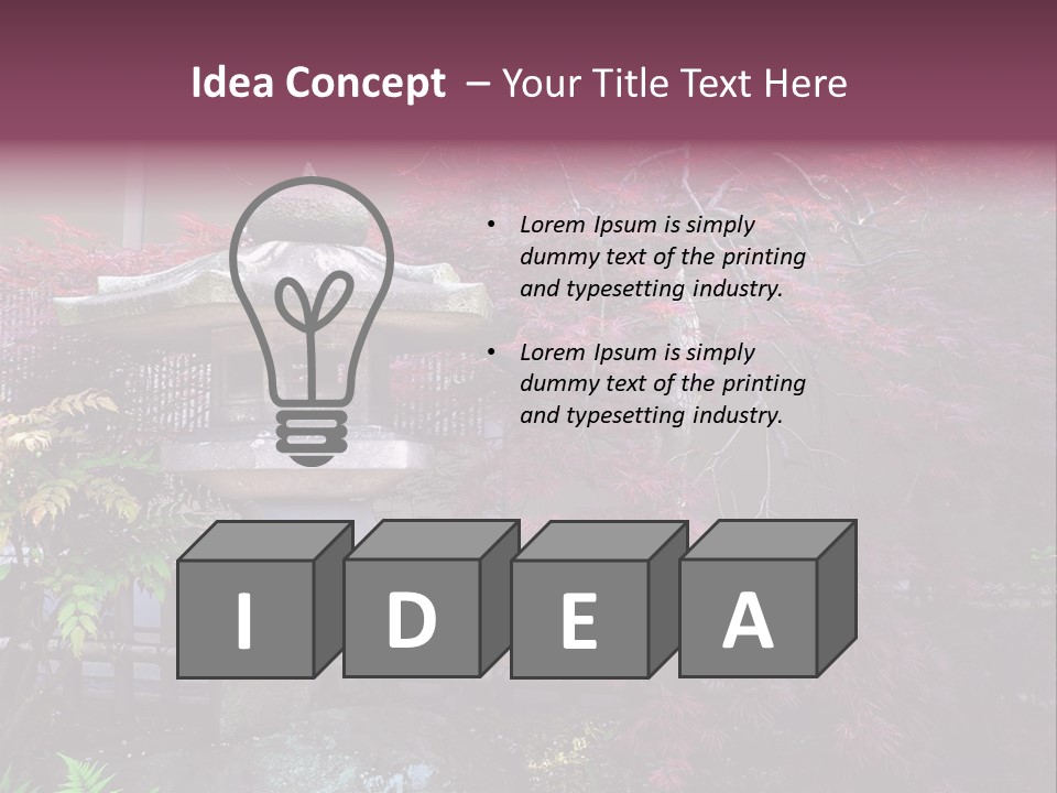 Gentle Tokyo Temple PowerPoint Template