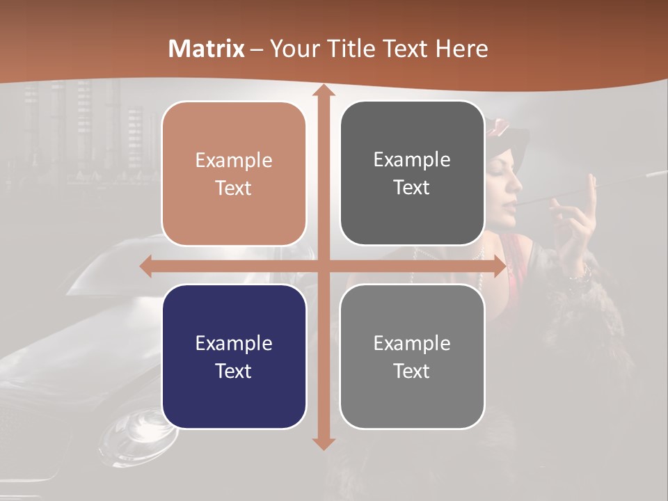 Night Fashion Chimney PowerPoint Template