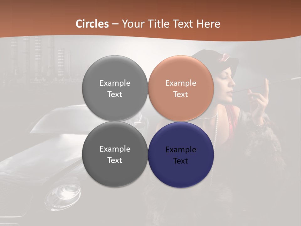 Night Fashion Chimney PowerPoint Template