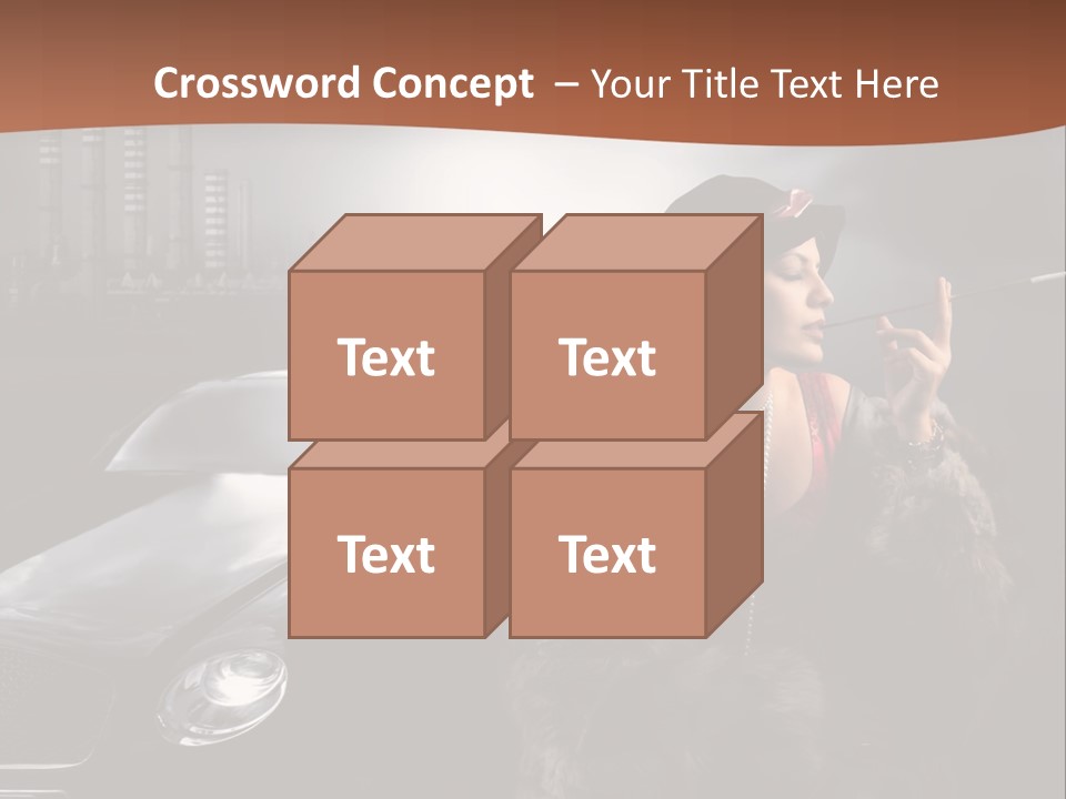 Night Fashion Chimney PowerPoint Template