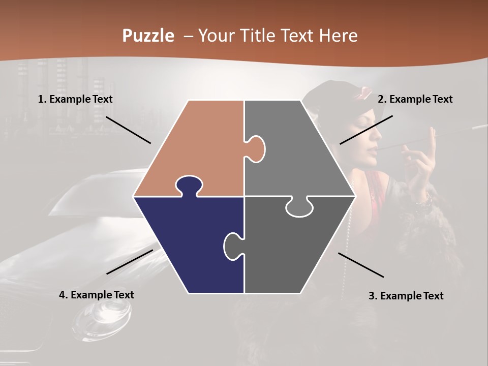 Night Fashion Chimney PowerPoint Template