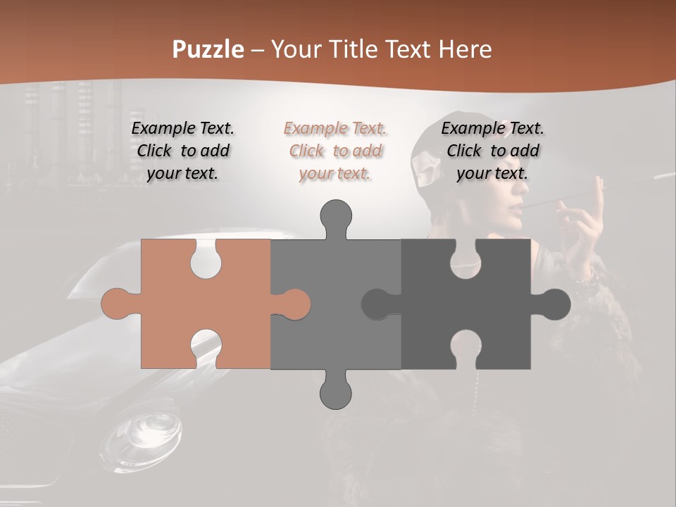 Night Fashion Chimney PowerPoint Template