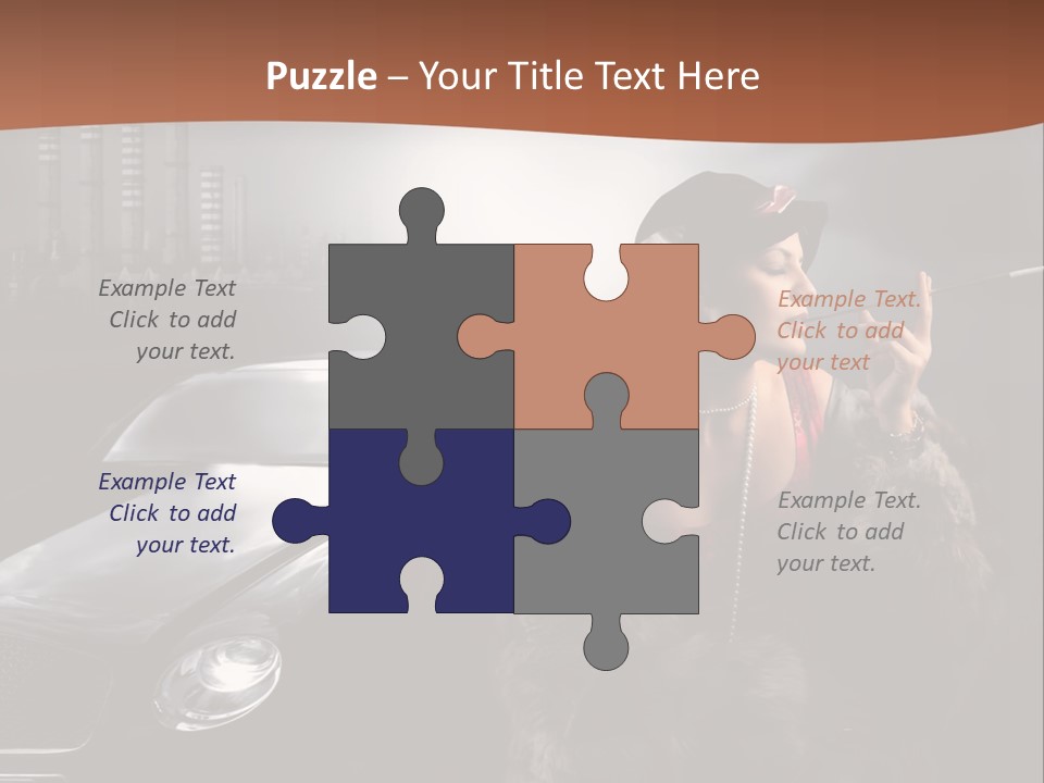 Night Fashion Chimney PowerPoint Template