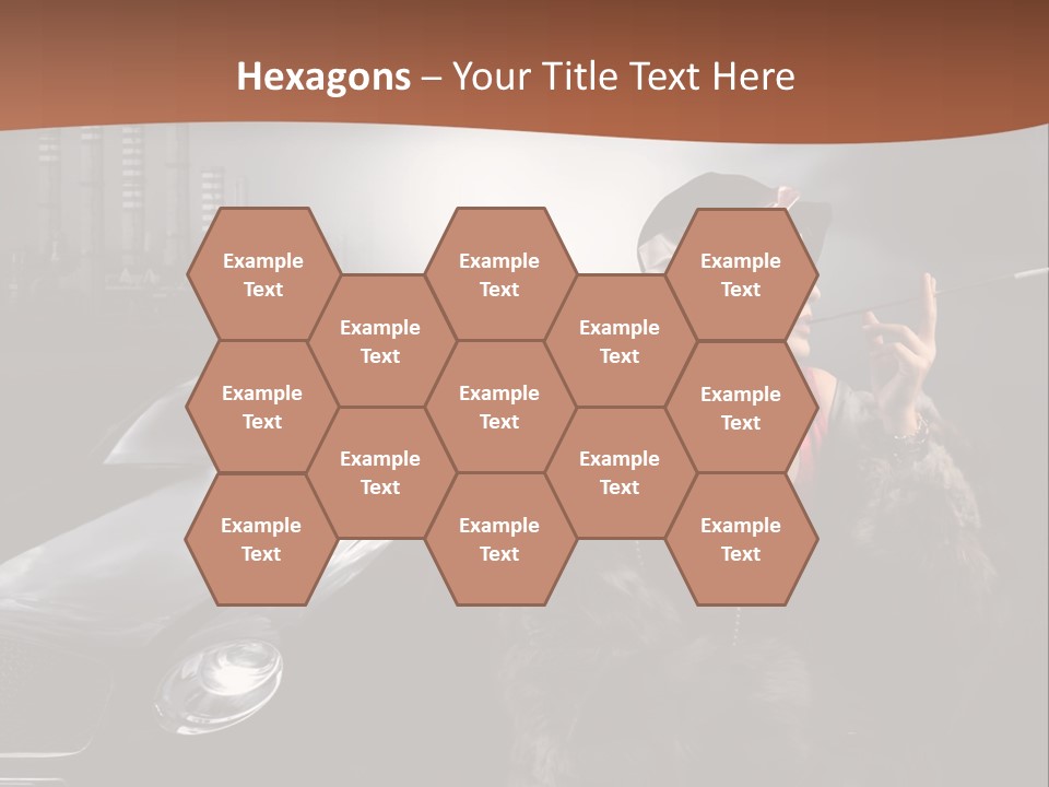 Night Fashion Chimney PowerPoint Template