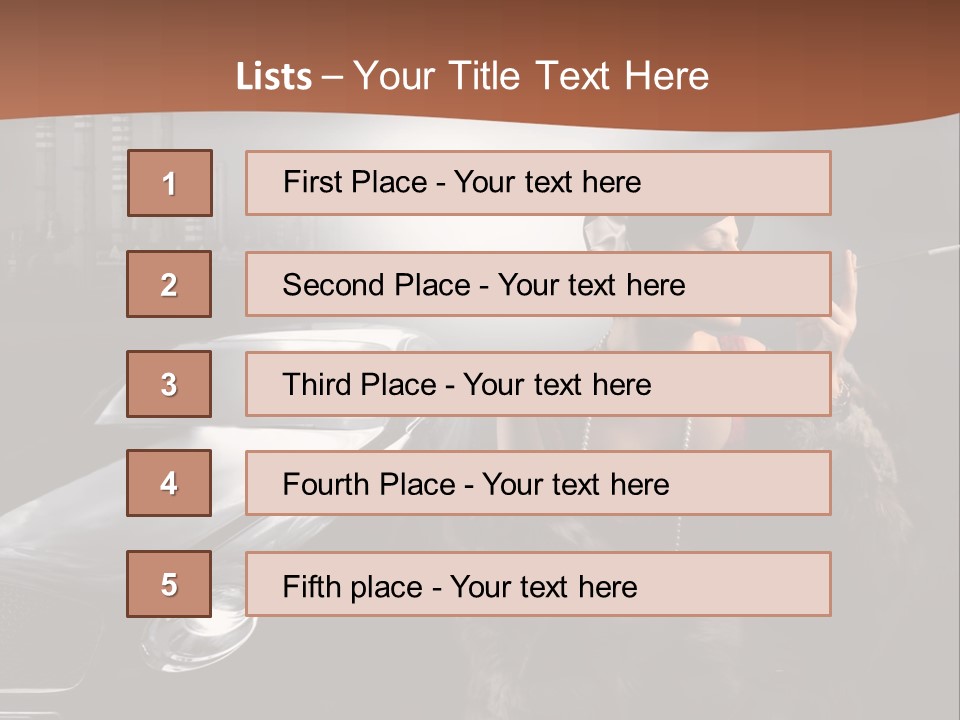 Night Fashion Chimney PowerPoint Template