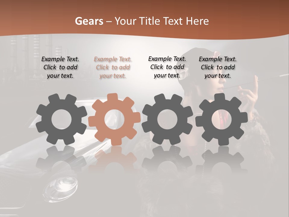 Night Fashion Chimney PowerPoint Template