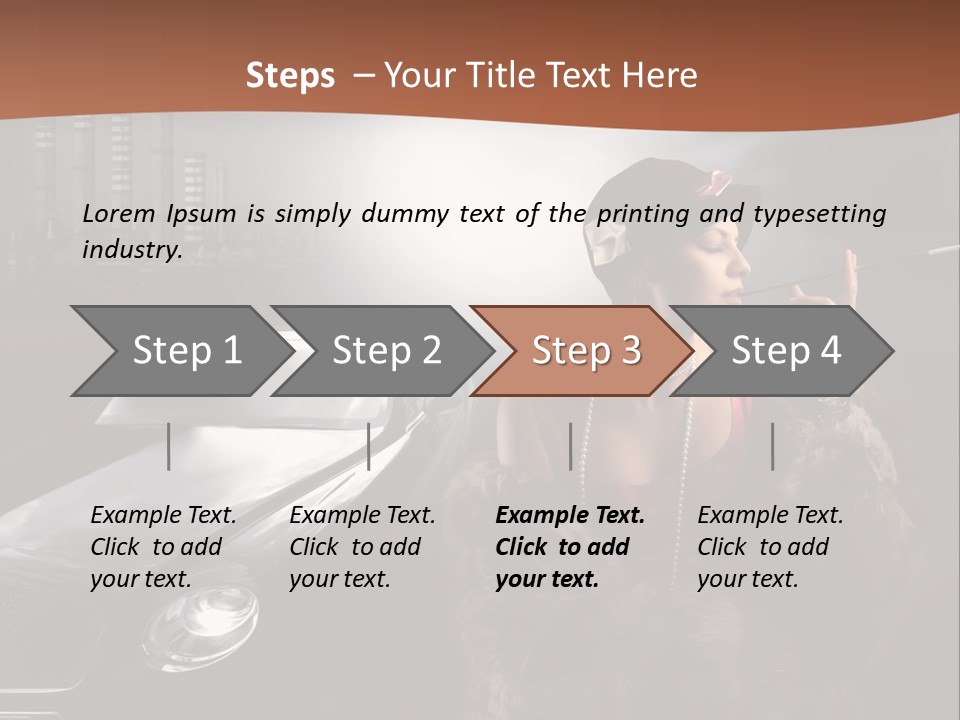 Night Fashion Chimney PowerPoint Template