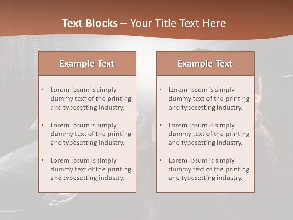 Night Fashion Chimney PowerPoint Template