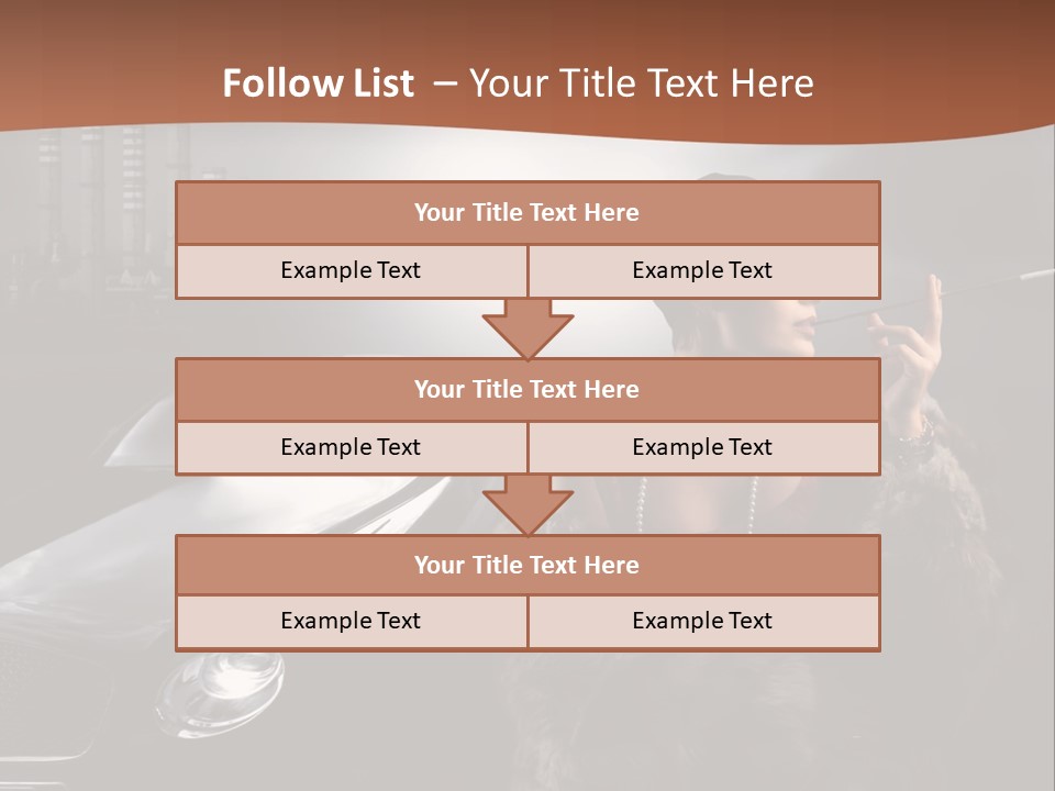 Night Fashion Chimney PowerPoint Template
