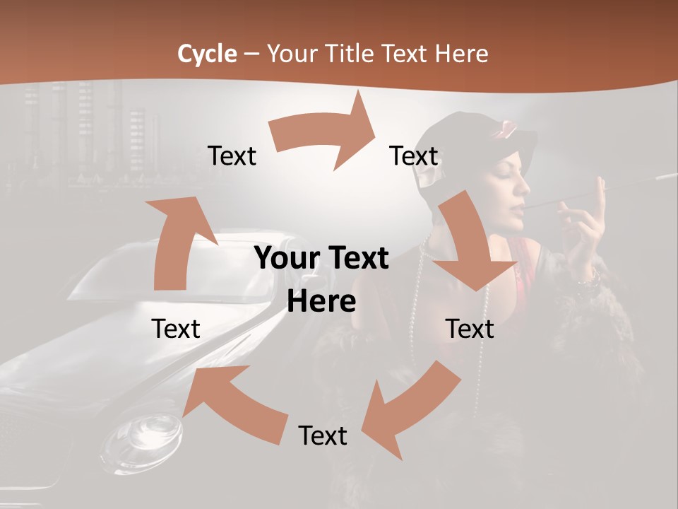Night Fashion Chimney PowerPoint Template