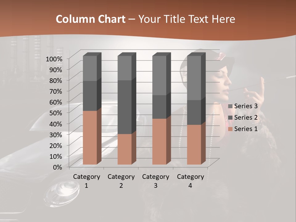Night Fashion Chimney PowerPoint Template