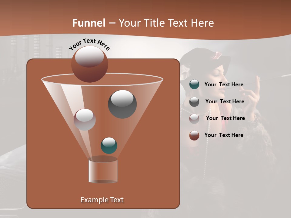 Night Fashion Chimney PowerPoint Template