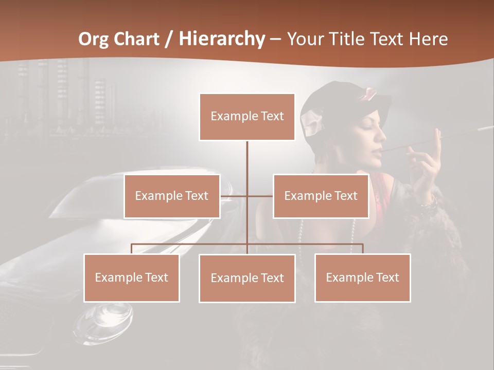 Night Fashion Chimney PowerPoint Template