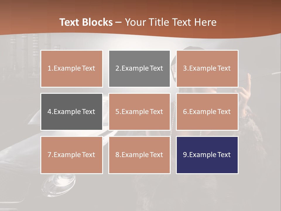 Night Fashion Chimney PowerPoint Template