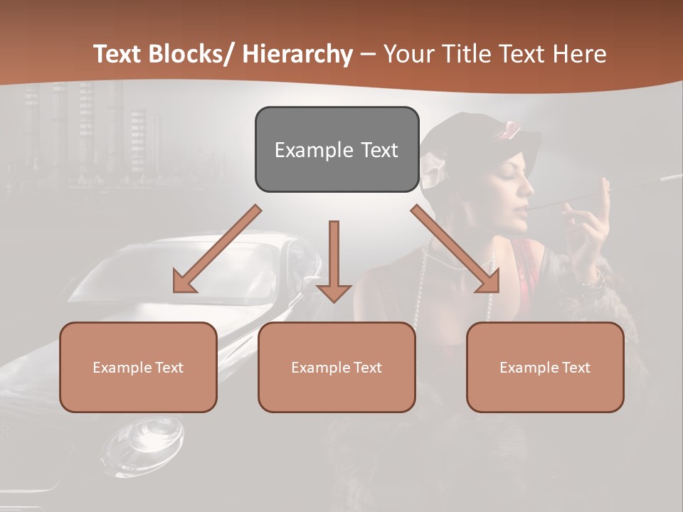 Night Fashion Chimney PowerPoint Template