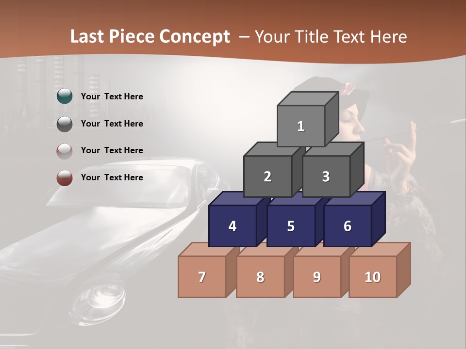 Night Fashion Chimney PowerPoint Template