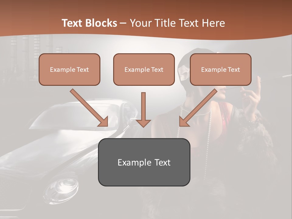 Night Fashion Chimney PowerPoint Template