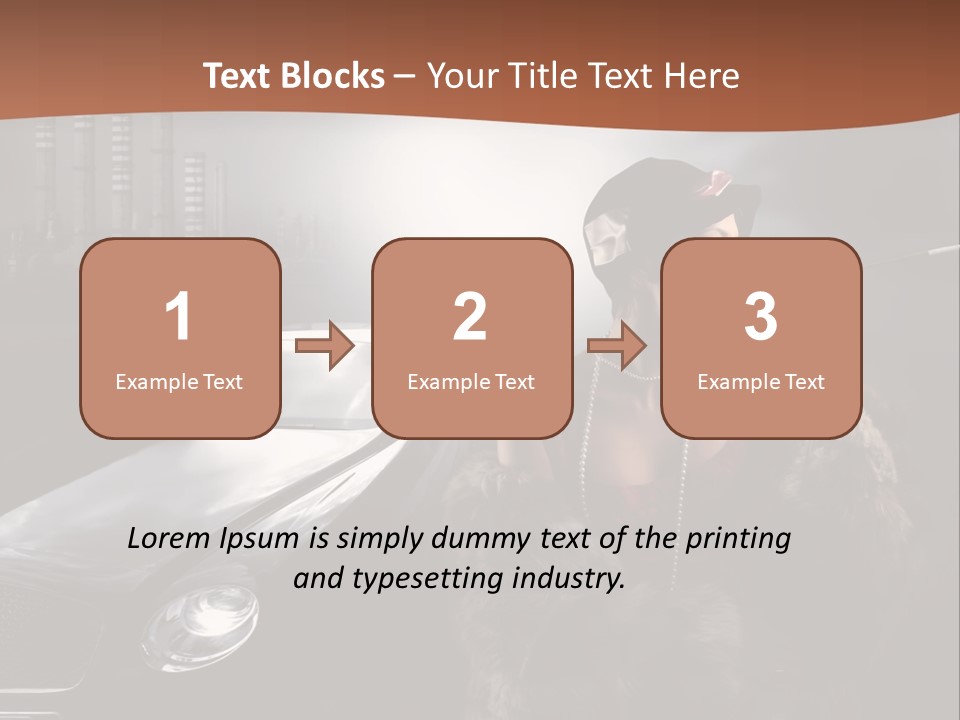 Night Fashion Chimney PowerPoint Template