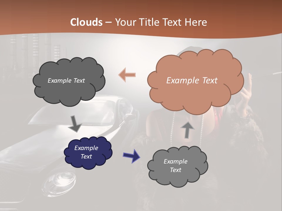 Night Fashion Chimney PowerPoint Template