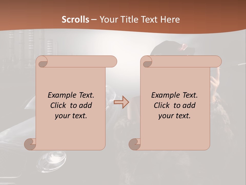 Night Fashion Chimney PowerPoint Template