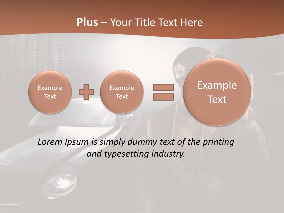 Night Fashion Chimney PowerPoint Template