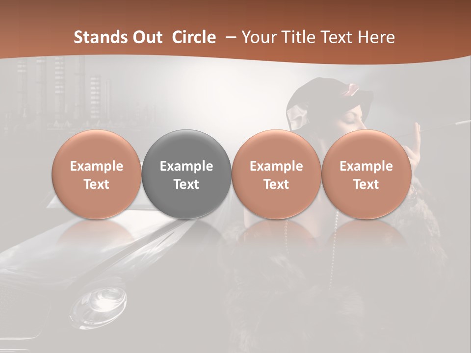 Night Fashion Chimney PowerPoint Template