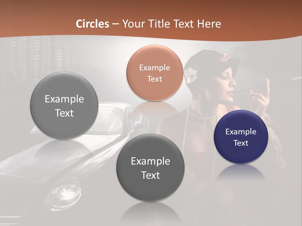 Night Fashion Chimney PowerPoint Template