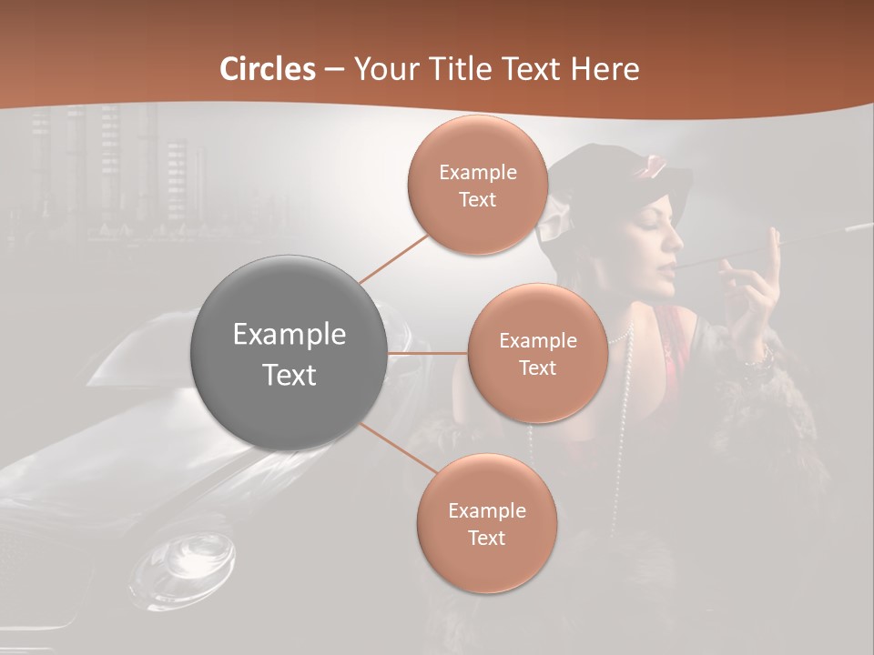 Night Fashion Chimney PowerPoint Template