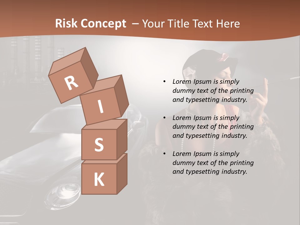 Night Fashion Chimney PowerPoint Template