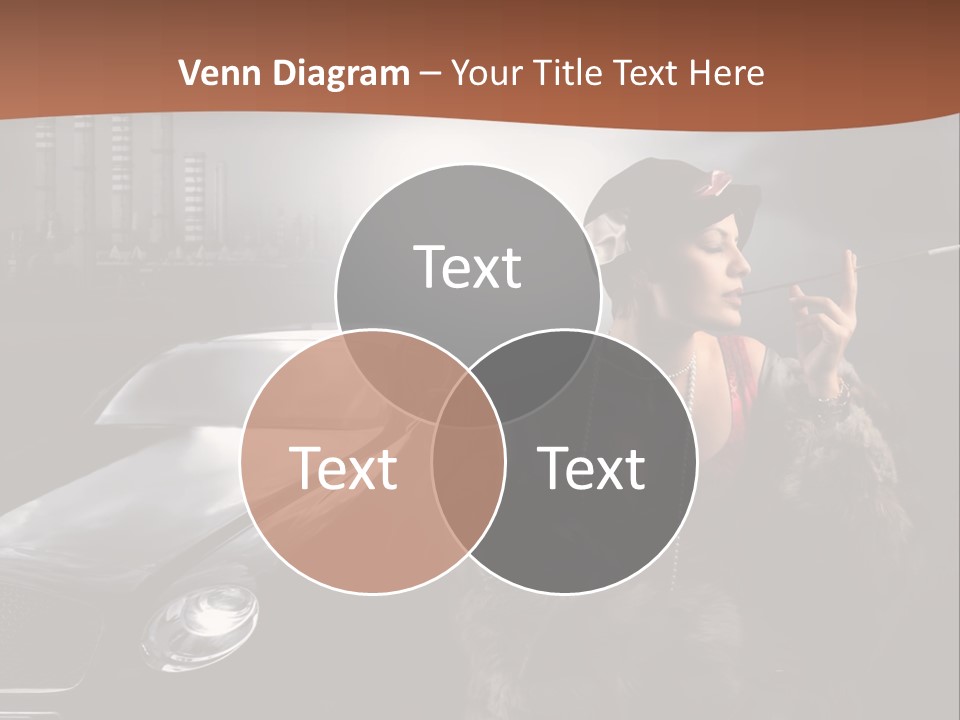 Night Fashion Chimney PowerPoint Template