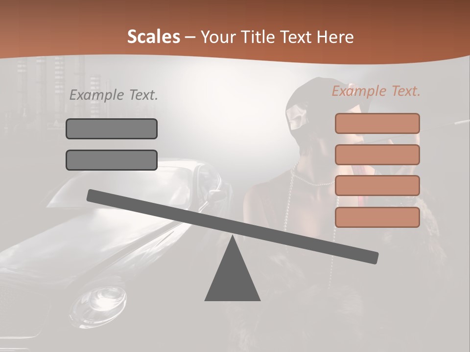 Night Fashion Chimney PowerPoint Template