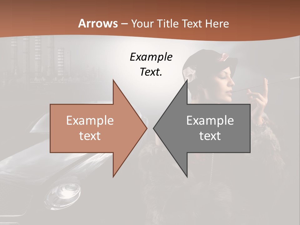 Night Fashion Chimney PowerPoint Template