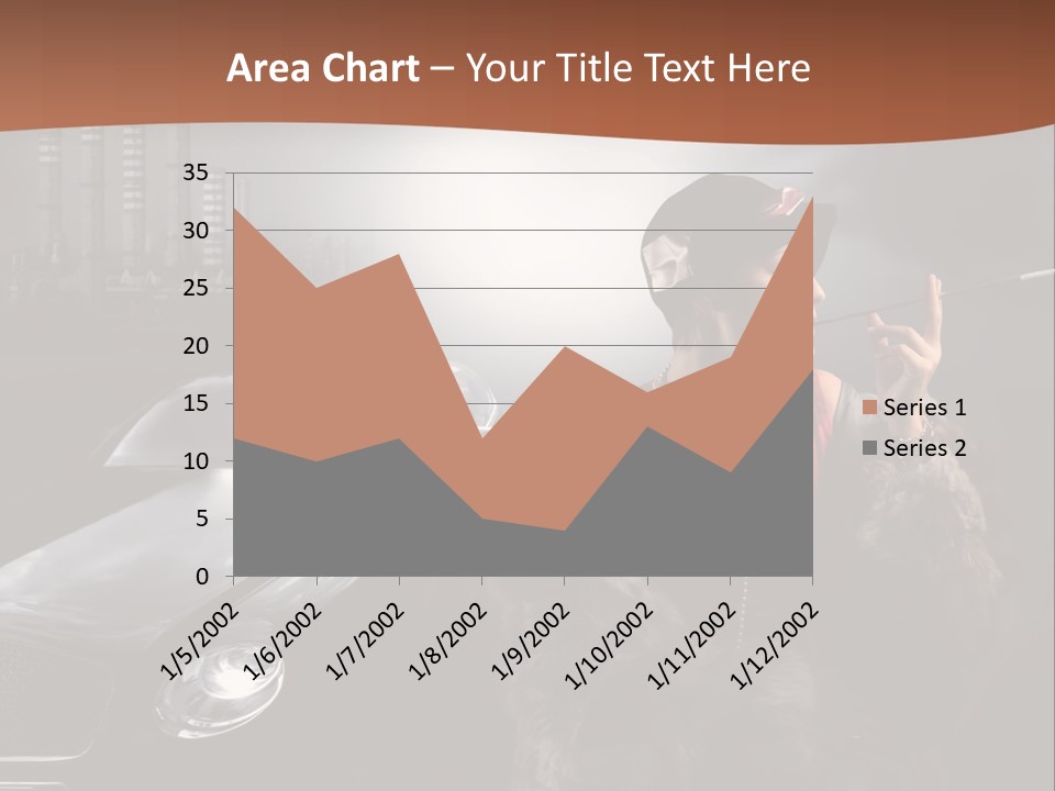 Night Fashion Chimney PowerPoint Template