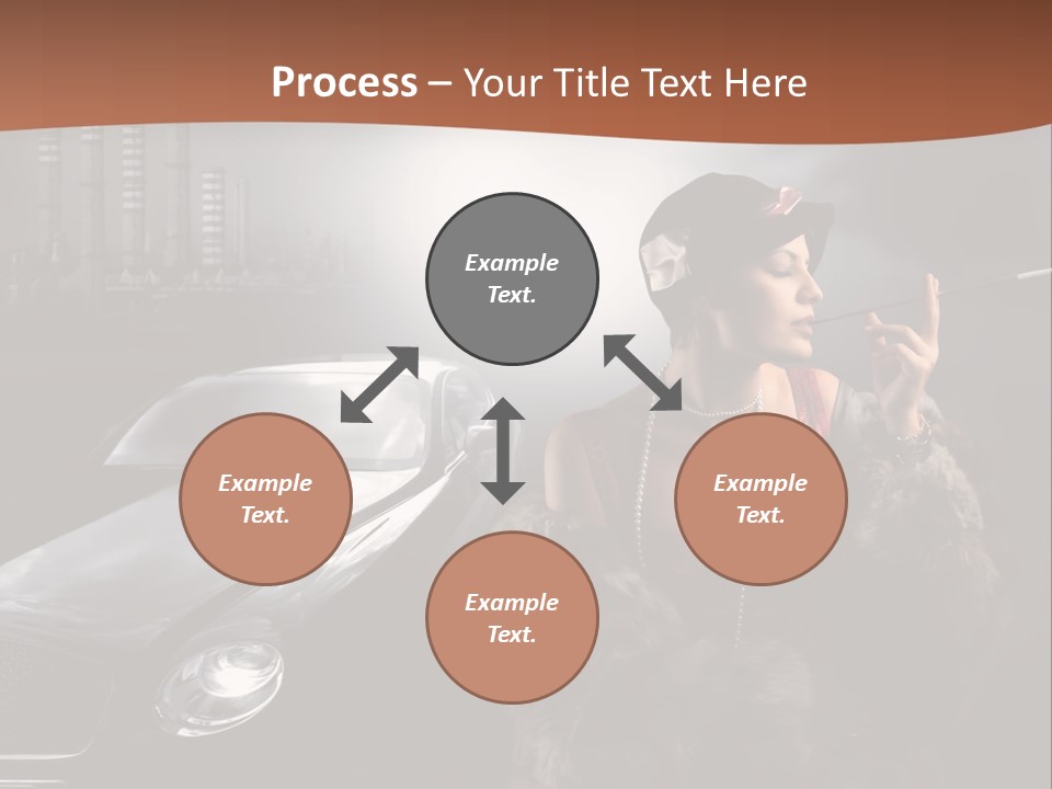 Night Fashion Chimney PowerPoint Template