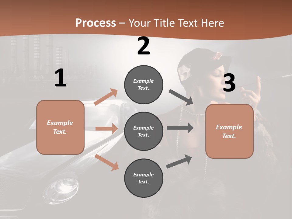 Night Fashion Chimney PowerPoint Template
