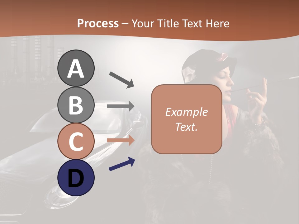 Night Fashion Chimney PowerPoint Template